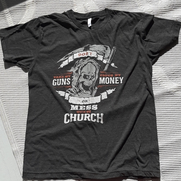 "PATRIOTIC" MENS L T-SHIRT - Picture 2 of 3